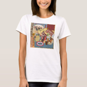 modernes Vintages Westerncowgirl T-Shirt