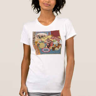 modernes Vintages Westerncowgirl T-Shirt