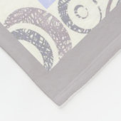 Modernes Vintages Winterschneeflocken-Haus Fleecedecke (Ecke)