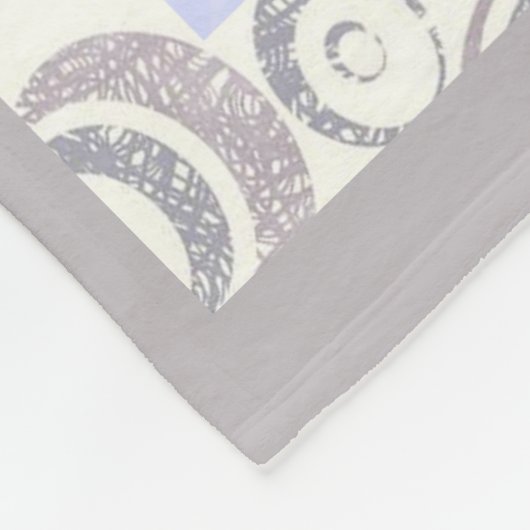 Modernes Vintages Winterschneeflocken-Haus Fleecedecke (Ecke)