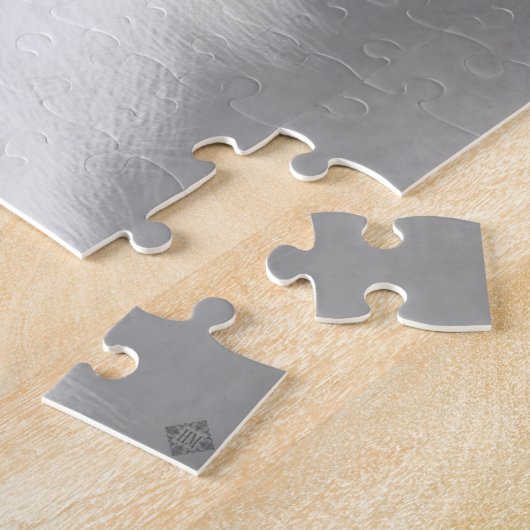 Modernes Vintages Winterweißfuchs-Puzzle Puzzle (Seite)