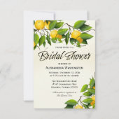 Modernes Vintages Zitronenfrucht | BRAUTPARTY Einladung (Vorderseite)