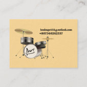 Modernes Violininstrument für Foto Visitenkarte (Rückseite)