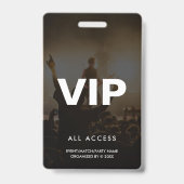 Modernes VIP All Access Event Concept Match Party Ausweis (Vorderseite)