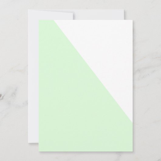 Modernes Virtual Baby Duwer Green Gender neutral Einladung (Rückseite)