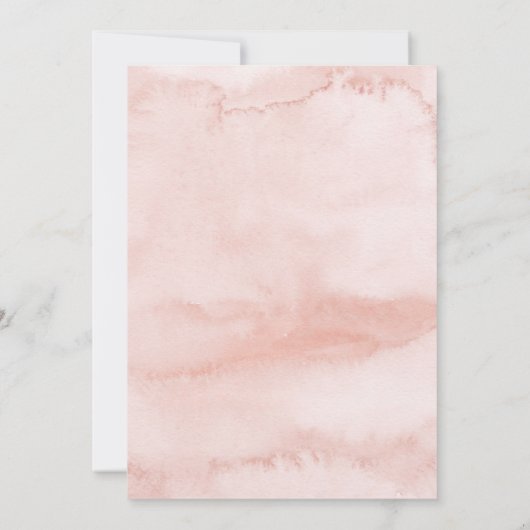 Modernes Virtual Brautparty für den Navy Blush Einladung (Rückseite)