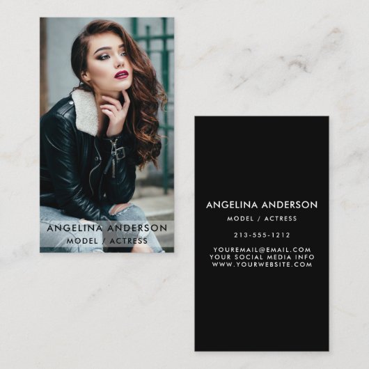 Modernes Visitenkarte (Vorne/Hinten)