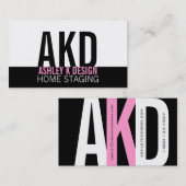 Modernes Visitenkarte (Vorne/Hinten)