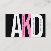 Modernes Visitenkarte (Rückseite)