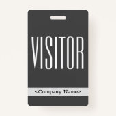 Modernes "VISITOR"-Abzeichen Ausweis (Vorderseite)
