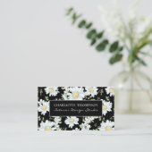 Modernes, von Girly Chic inspiriertes, florales Do Visitenkarte (Stehend Vorderseite)