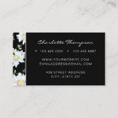 Modernes, von Girly Chic inspiriertes, florales Do Visitenkarte (Rückseite)