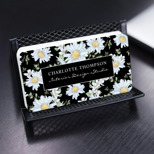 Modernes, von Girly Chic inspiriertes, florales Do Visitenkarte