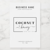 Modernes Wachtel-Melt-Etikett Lebensmitteletikett (Einzelnes Label)