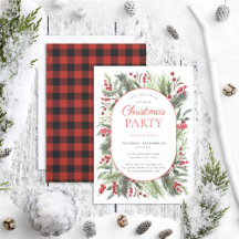 Modernes warmes Rotes Winter Kariertes Weihnachtsf