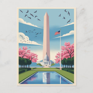 Modernes Washington, D.C , Vereinigte Staaten US Feiertagspostkarte