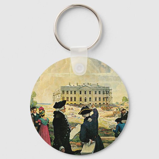 Modernes Washington Schlüsselanhänger (Vorderseite)