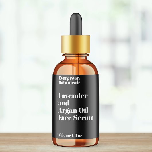 Modernes, wasserdichtes, schwarzes Tropfenflaschen Etiketten