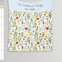 Modernes Wasserfarben-Wildblumenmuster personalisi
