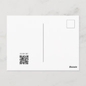 Modernes Wasserfarbenkürbis Erntedank Dinner Postkarte (Rückseite)