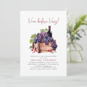 Modernes Wasserfarbenspiel vor dem Vows-Brautparty Einladung (Stehend Vorderseite)