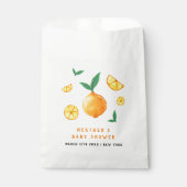 Modernes Wassersportzentrum Citrus Orange Babydusc Geschenktütchen (Vorderseite)