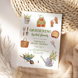 Modernes Watercolor Garden Party Brautparty Einladung