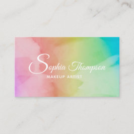 Modernes Watercolor Script Rainbow - Ernennung Terminkarte