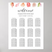 Modernes Watercolor Summer Beach Seekarten Poster (Vorne)