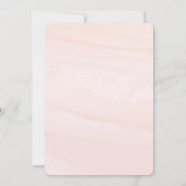 Modernes Watercolor-Wäsche-Brautparty | erröten Einladung (Rückseite)