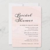 Modernes Watercolor-Wäsche-Brautparty | erröten Einladung (Vorderseite)