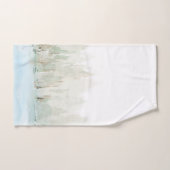 Modernes Watercolor Woodland Scene Badehandtuch Se Badhandtuch Set (Handtuch)