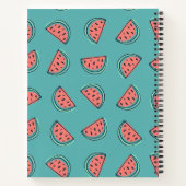 Modernes Watermelon-Muster - individueller Name Notizblock (Rückseite)