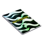 Modernes Wave Art Notebook Notizblock (Rechte Seite)