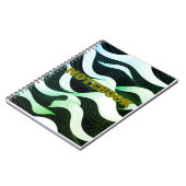 Modernes Wave Art Notebook Notizblock (Linke Seite)