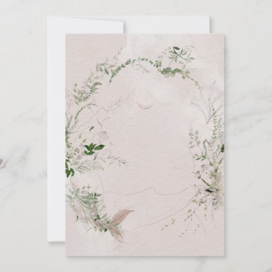 Modernes Wavy Border Brautparty Einladung (Rückseite)