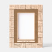 Modernes Weave Muster mit Text Geätzte Rahmen (Vorderseite)