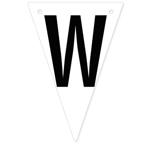 MODERNES WEDING-DECOR WIMPELKETTE (Dritte Fahne)