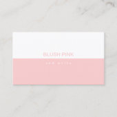 Modernes Weibchen, halb weiß / halb rot, rosa Visitenkarte (Vorderseite)