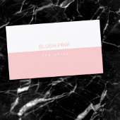 Modernes Weibchen, halb weiß / halb rot, rosa Visitenkarte