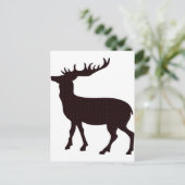 Modernes weibliches Hirsch Postkarte (Stehend Vorderseite)