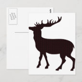 Modernes weibliches Hirsch Postkarte (Vorne/Hinten)