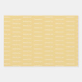 Modernes, weiches Gelb und Weiß Kwanzaa Geschenkpapier Set (Vorderseite 2)