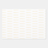 Modernes, weiches Gelb und Weiß Kwanzaa Geschenkpapier Set (Vorderseite)