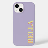 Modernes, weiches Lila, minimales zeitgemäßes Case-Mate iPhone Hülle (Rückseite)