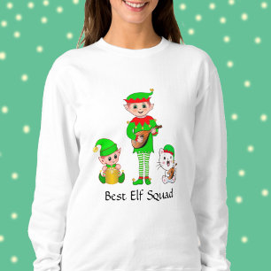Modernes Weihnachten Bestes Elf-Squadron T-Shirt Sweatshirt