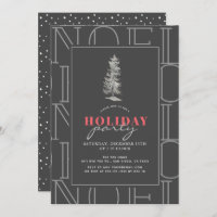 Modernes WEIHNACHTEN Muster Grau Weihnachtsfeier