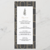 Modernes WEIHNACHTEN Muster Weihnachts-Feierabend  Menükarte (Vorderseite)