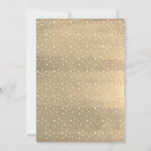 Modernes WEIHNACHTEN-Muster Weihnachtsfeier Menü Einladung (Rückseite)