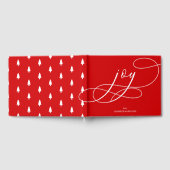 Modernes Weihnachten | Rote Freude Gästebuch (Voll)